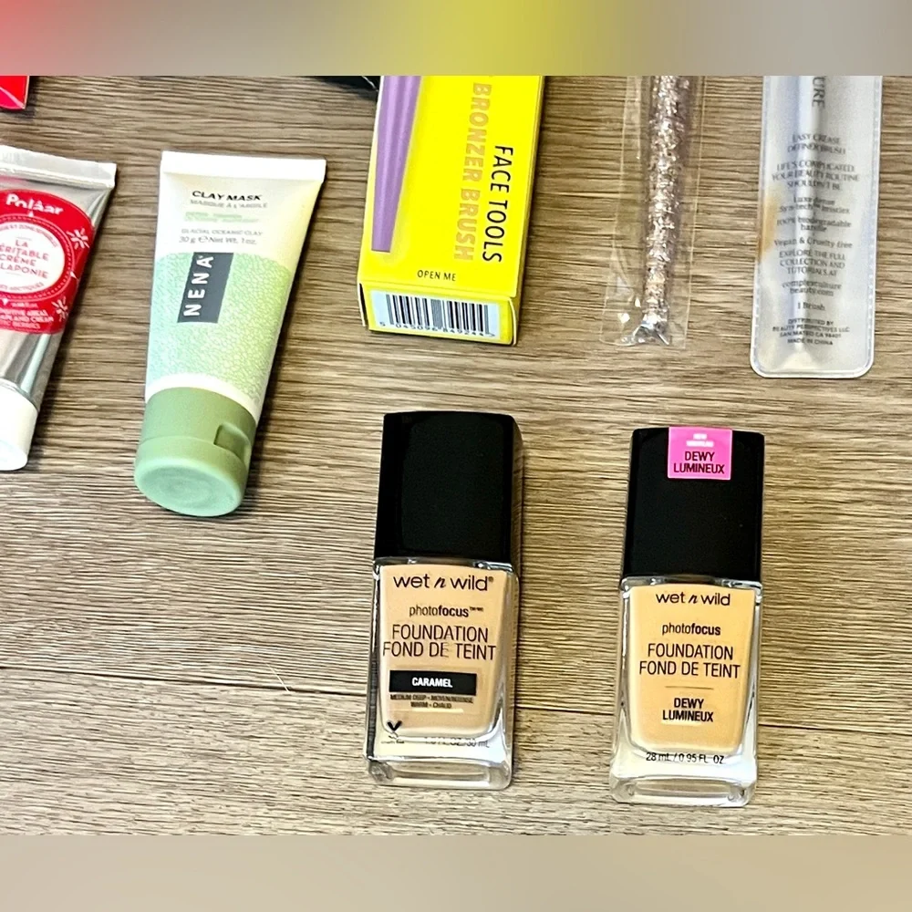 Lot of Brand New Assorted Skin Care, Makeup, & Tools